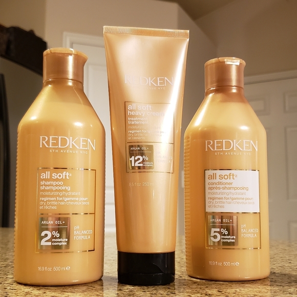 Redken All Soft Shampoo, Conditioner & Cream - Picture 1 of 6